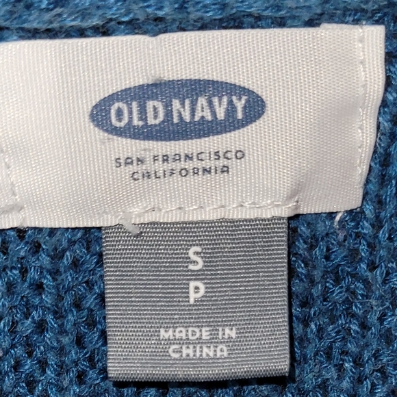 Old Navy women's size small blue sweater with pockets, fair condition - Picture 4 of 5